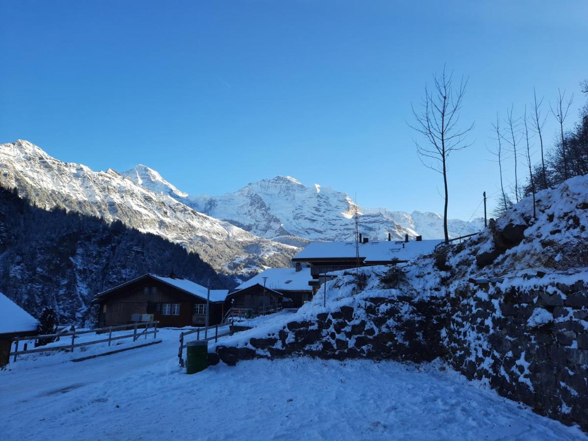 Hotel Restaurant Waldrand, Isenfluh 外观 照片
